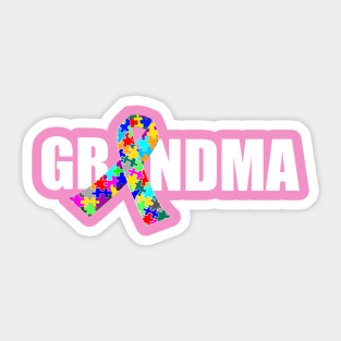 Cute Autism Grandma Sticker